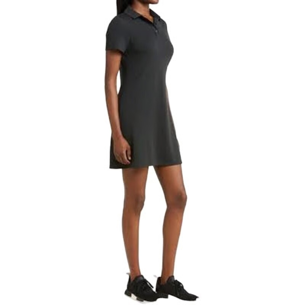 Outdoor Voices Black Polo Dress